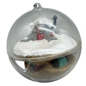 Hallmark mole family home magic 1991 ornament Xmas decorations ball clear READ